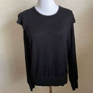 LNA Black long sleeve jersey top size small